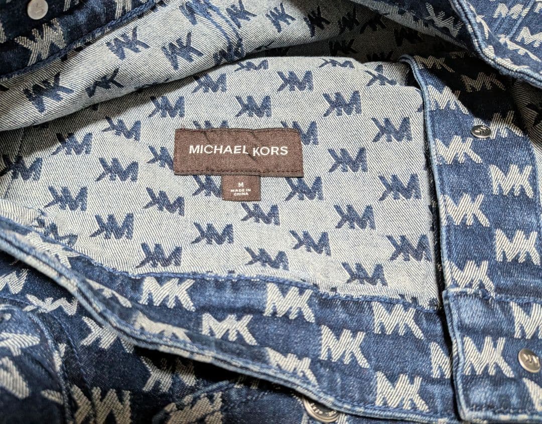 おぼろMICHAEL KORS ジャカード デニム トラック ジャケット