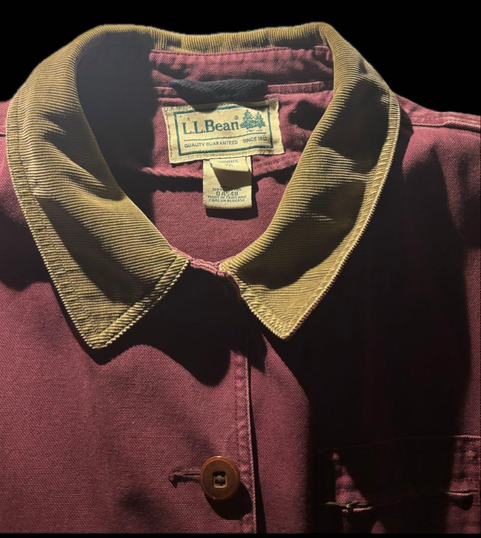 ジャケット・アウター L.L.Bean 90s Burgundy Cotton Coverall