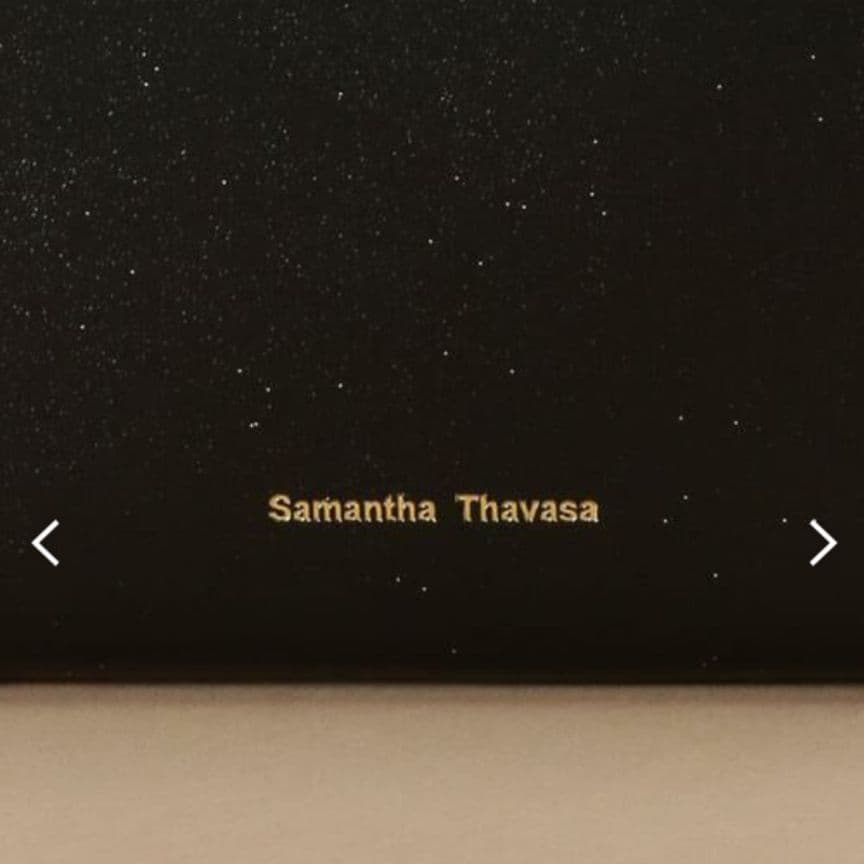 未使用　Samantha Thavasa　シンプルラメレザー 二つ折り折財布