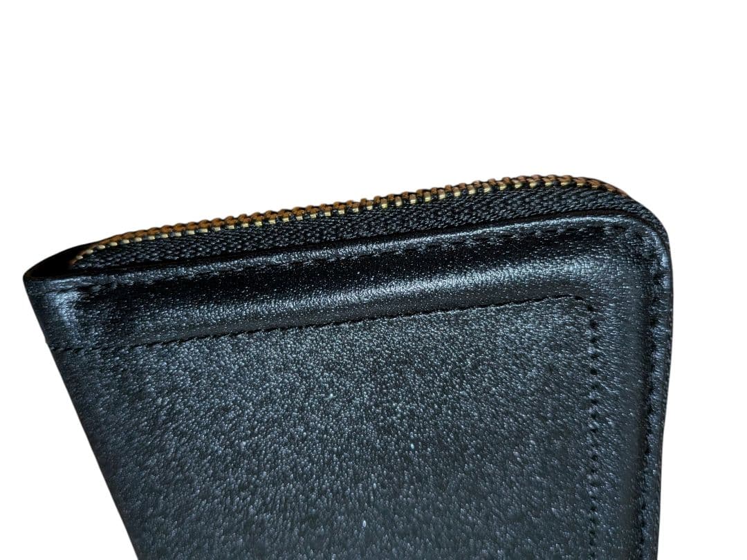 未使用　Samantha Thavasa　シンプルラメレザー 二つ折り折財布