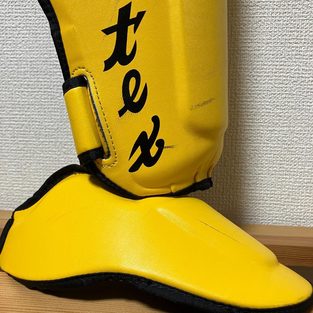 Fairtex　レガース　SP7　Sサイズ　イエロー　フェアテックス