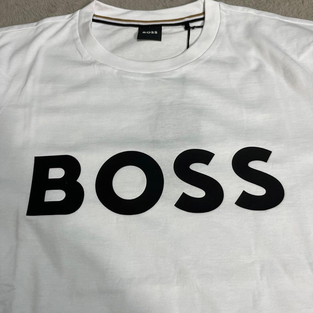 【新品】BOSS ロゴ Tシャツ 半袖 白