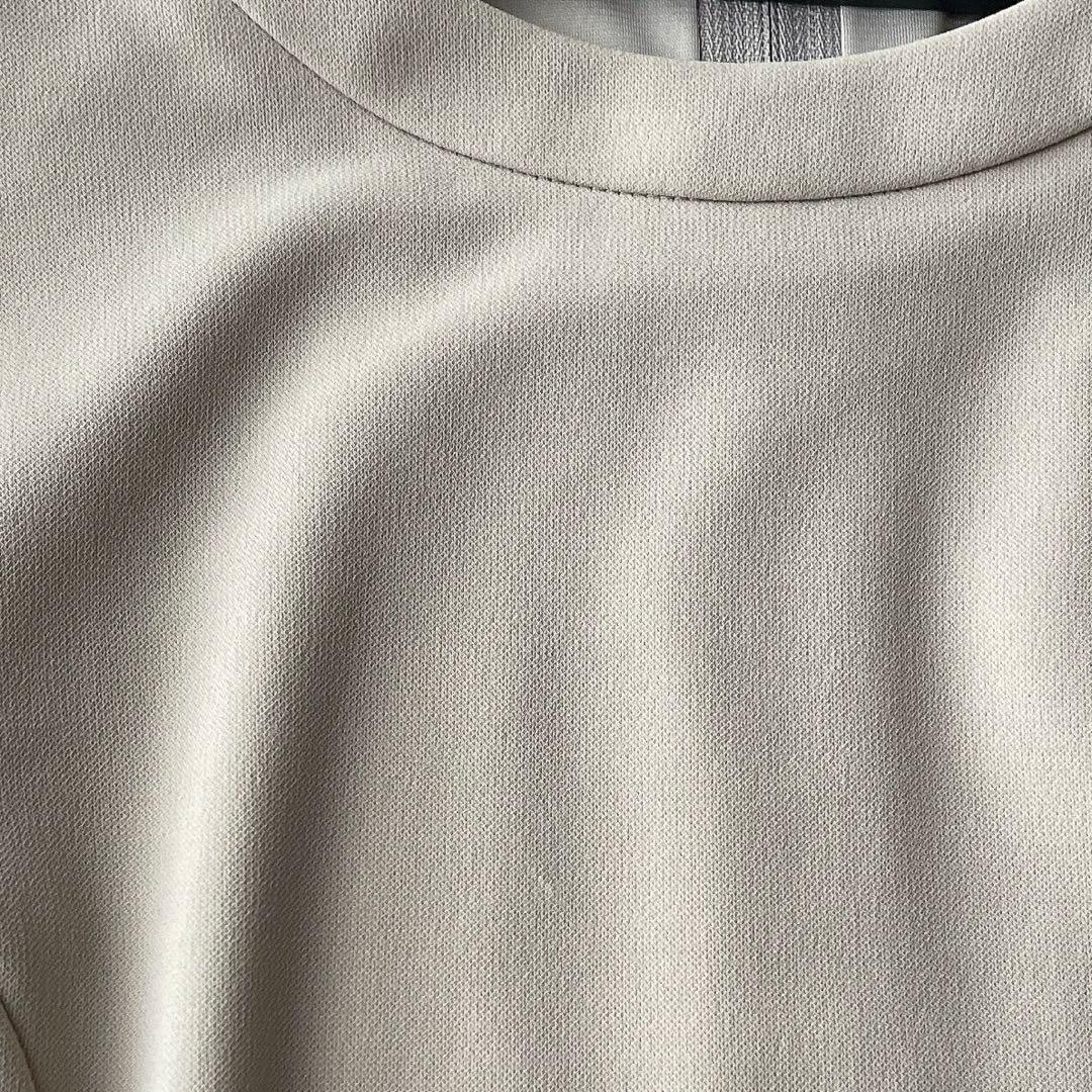フォクシー ひざ丈ワンピース Dress フレア Aライン ベージュ 38サイズ