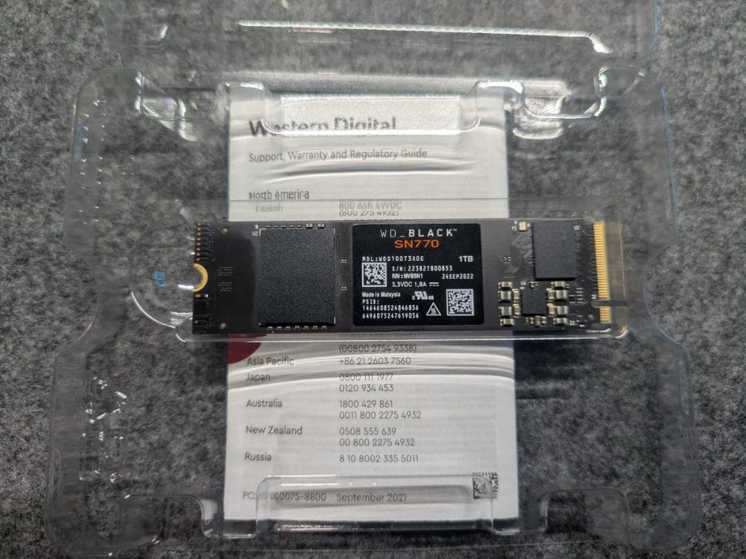 内蔵型SSD WD BLACK SN770 M.2 2280 1tb