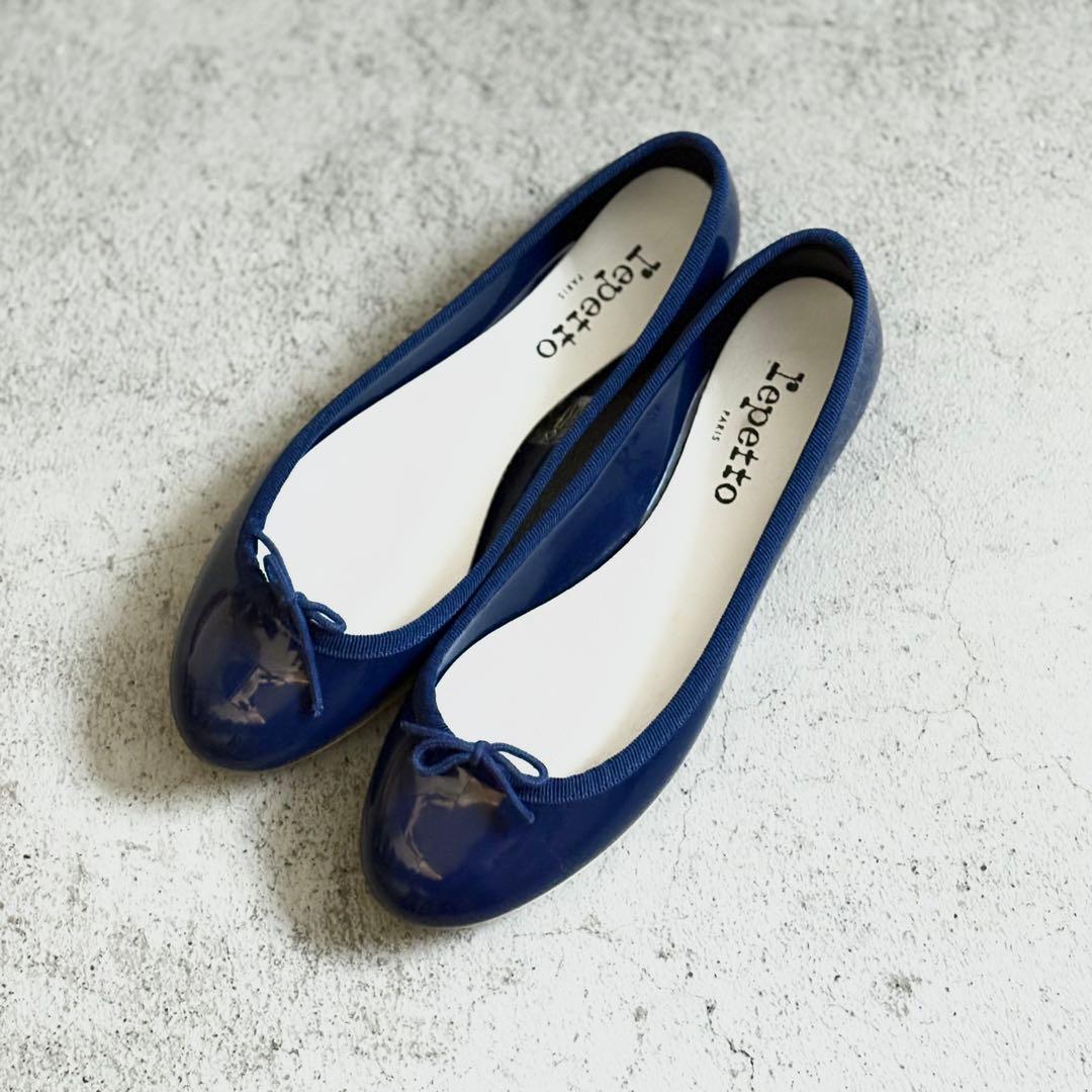 Repetto ネイビー バレエシューズ　レインシューズ
