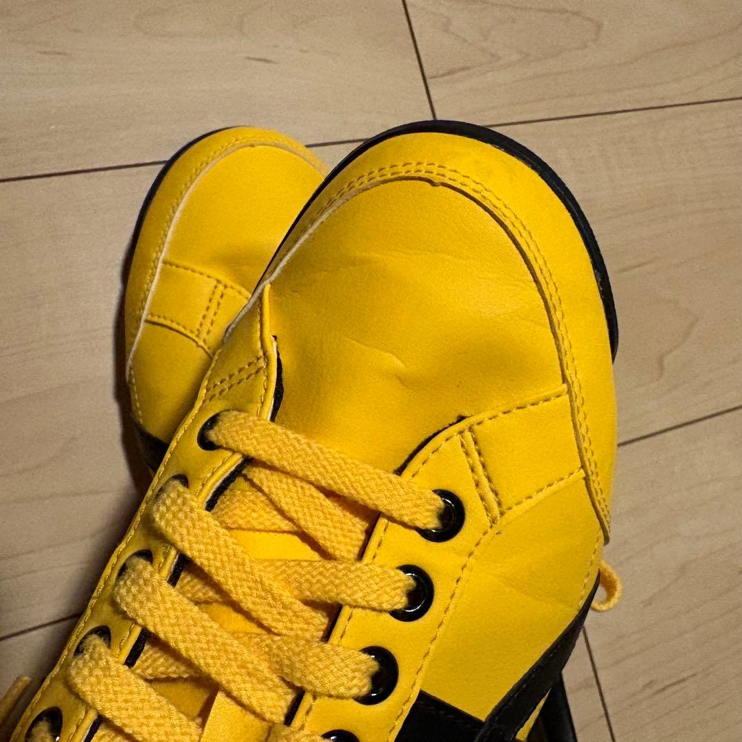 お値下げ致しました♪　ASICS イエローブラック ゴルフシューズ 25.0cm