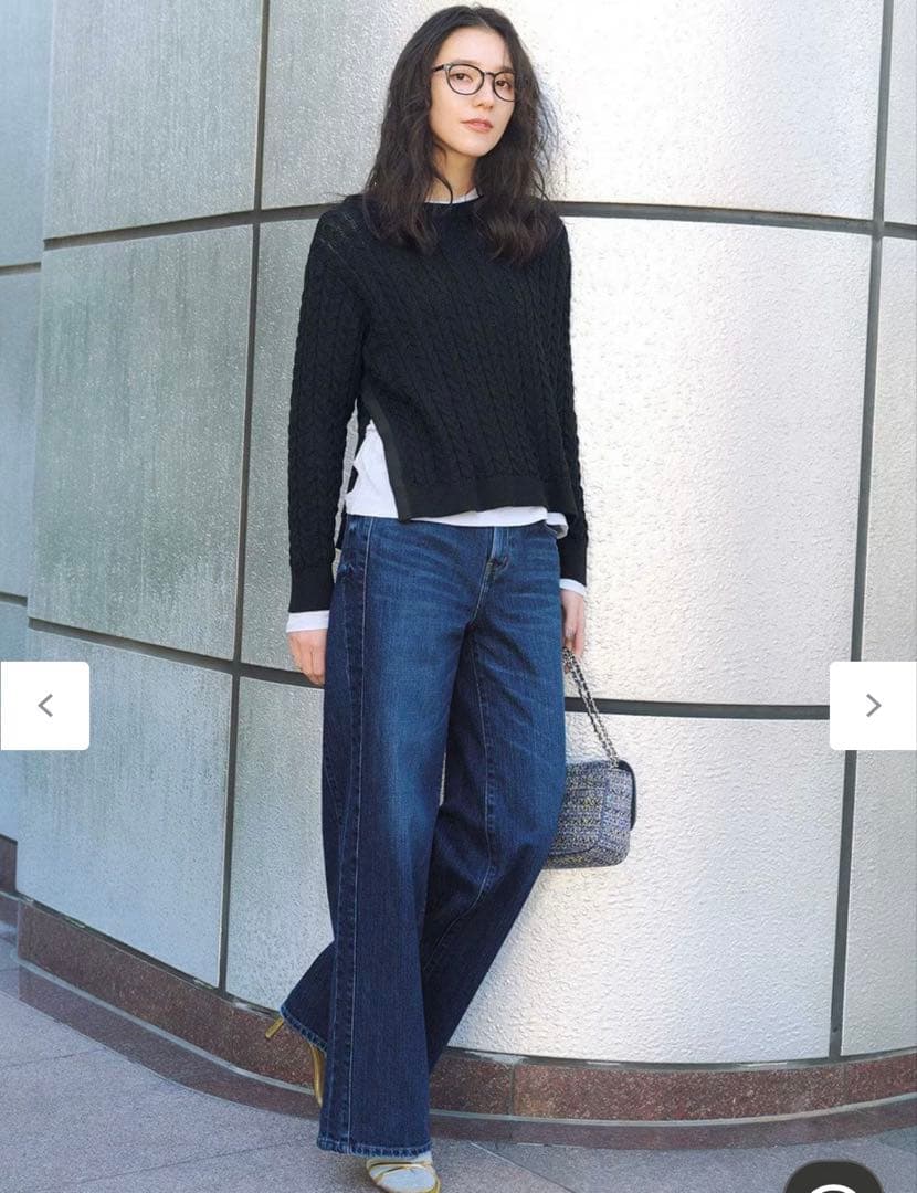 新品RED CARD TOKYO×23区 デニム ライン ワイドパンツ 40