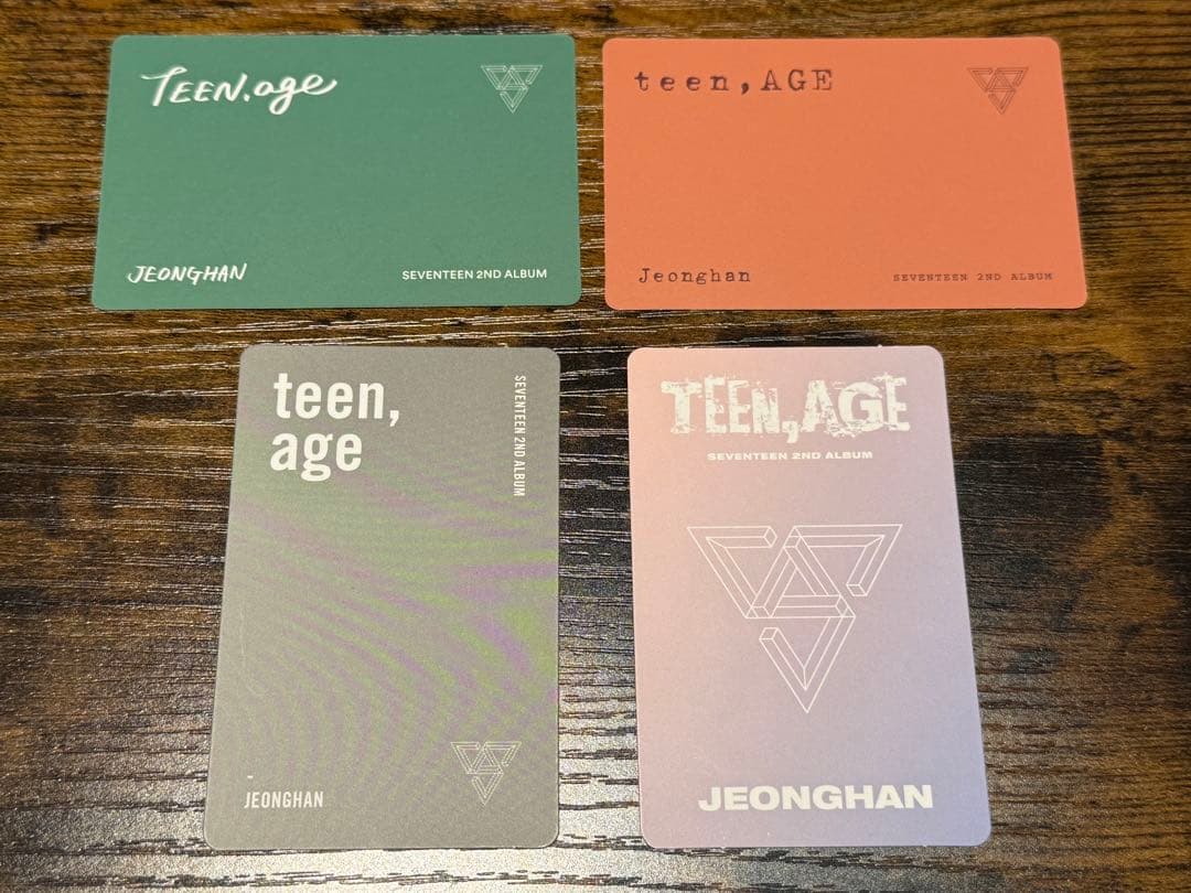 セブチ SEVENTEEN Teen Age トレカ　ジョンハン コンプ セット