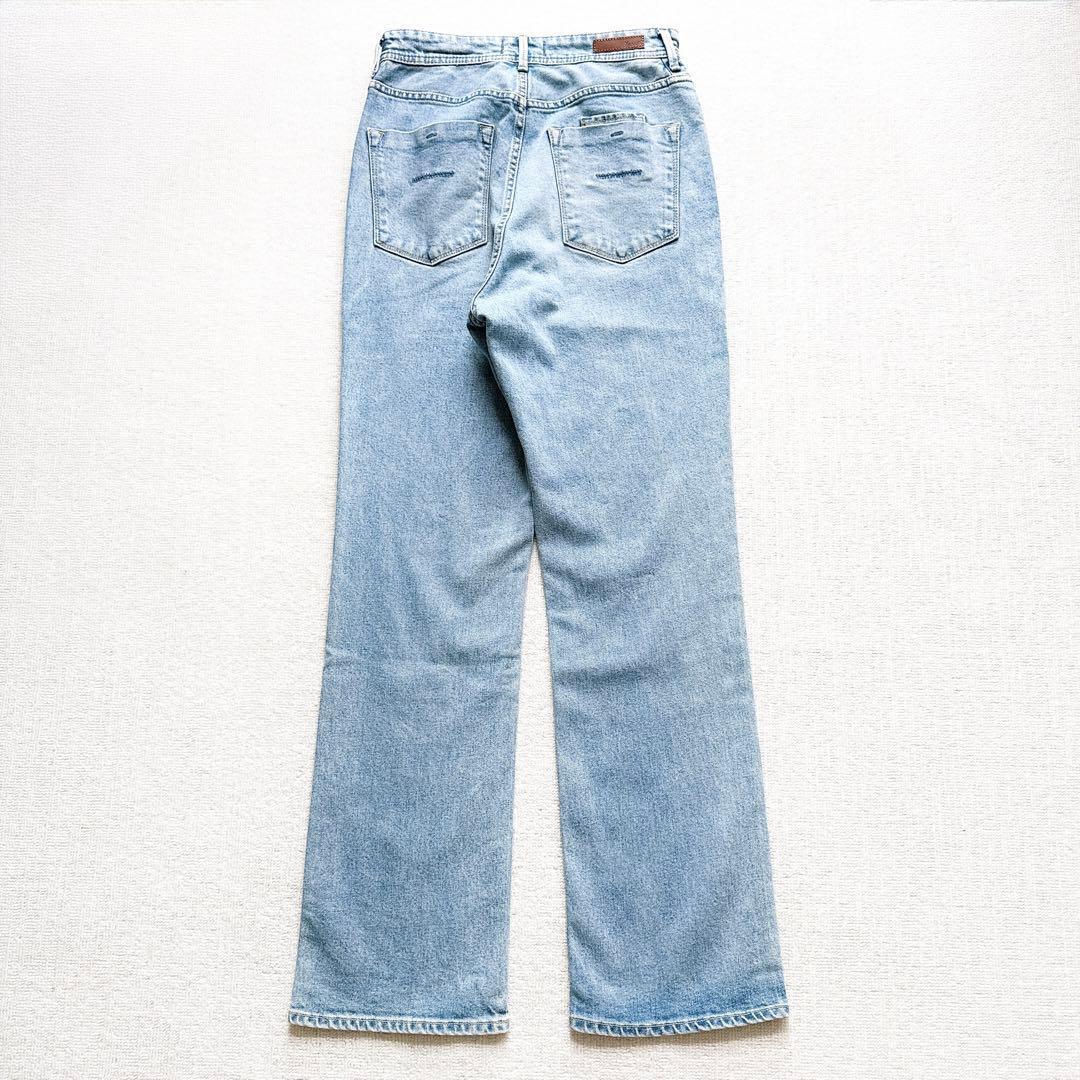 【極美品】ヤヌーク　LOUISE 加工デニムパンツ　26サイズ　2024SS