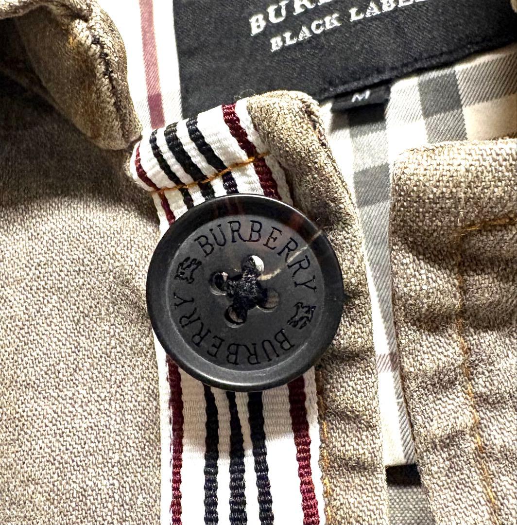 BURBERRYバーバリーブラックレーベルストレッチデニムカバーオールMユーズド
