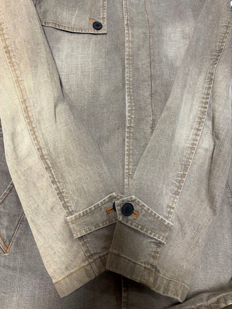 BURBERRYバーバリーブラックレーベルストレッチデニムカバーオールMユーズド