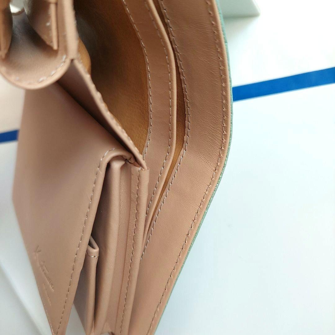 特価‼️【新品】Kitamura❤二つ折り財布 ミントグリーン