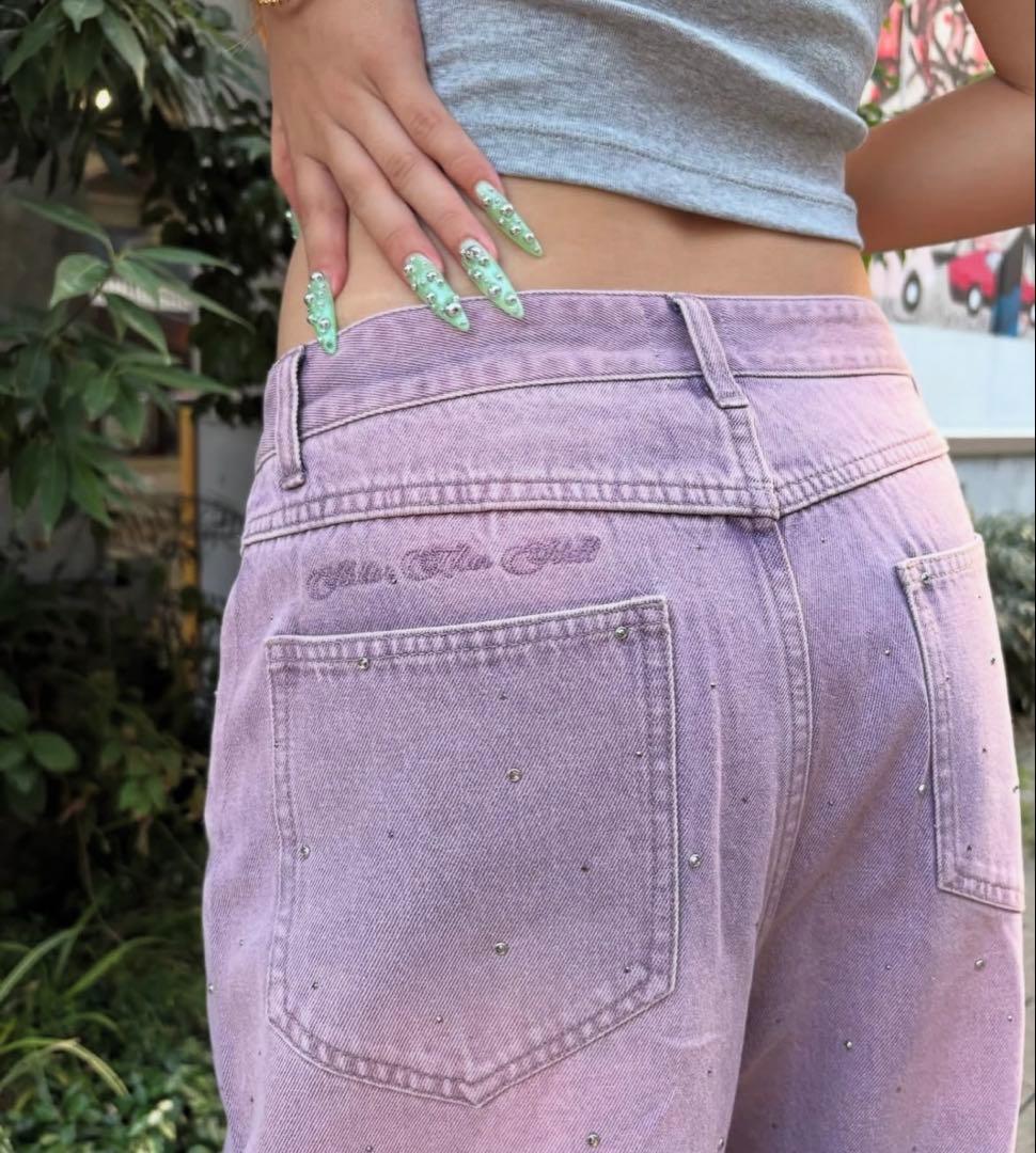 完売品！HTH kirakira cocoon washed denim