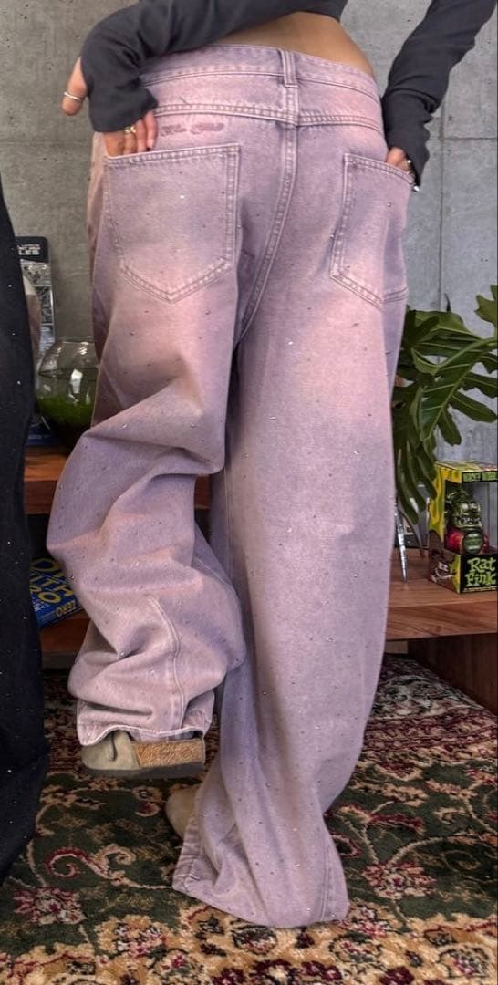 完売品！HTH kirakira cocoon washed denim