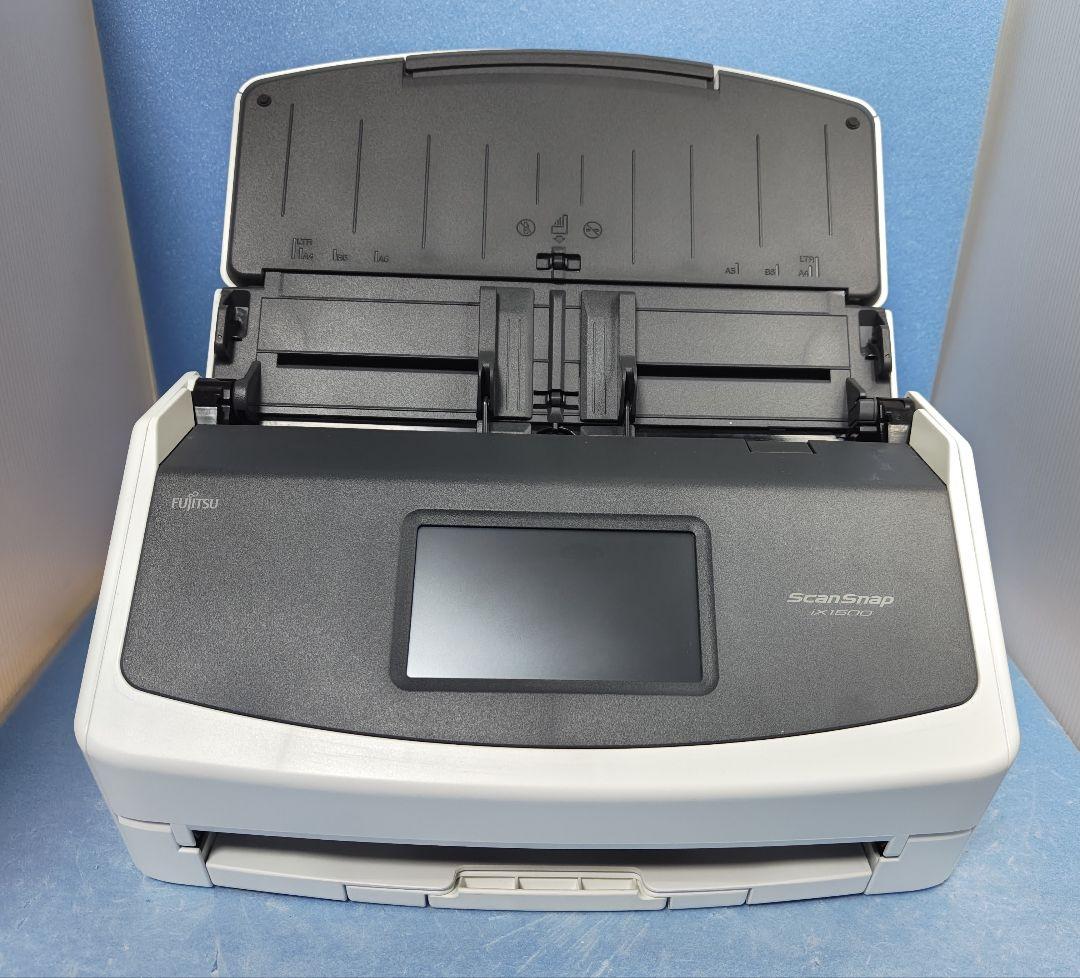 たまった書類を一気にスキャン 富士通 ScanSnap iX1500（白）使用少