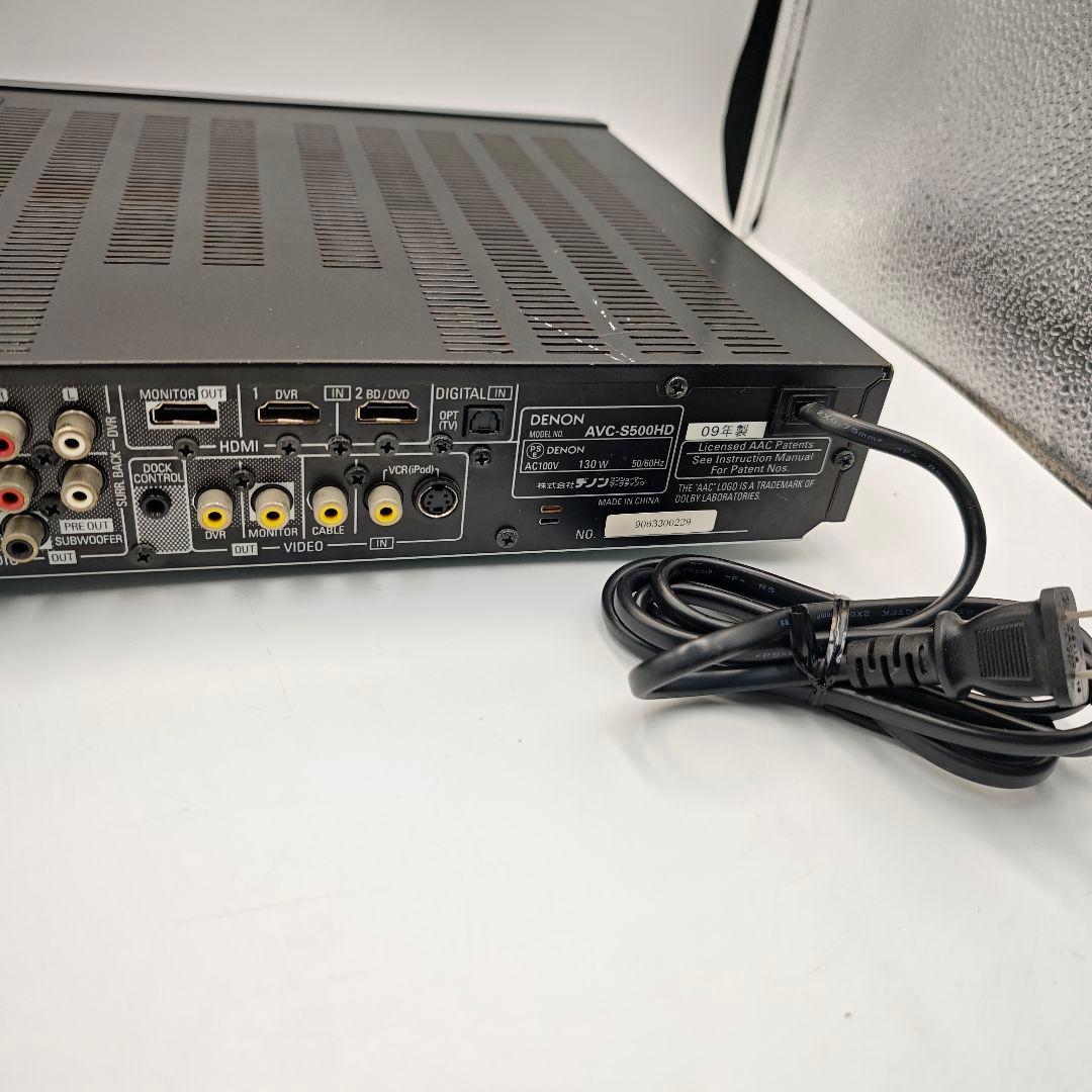 【美品】DENON AVC-S500HD リモコン付 5.1ch AVアンプ