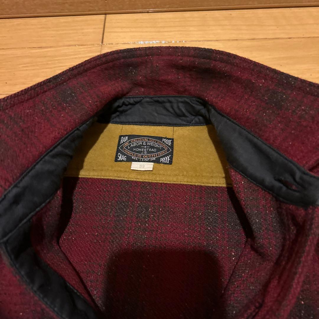 J.S.STEAD アード&ウィルソン 赤黒チェック カバーオール38