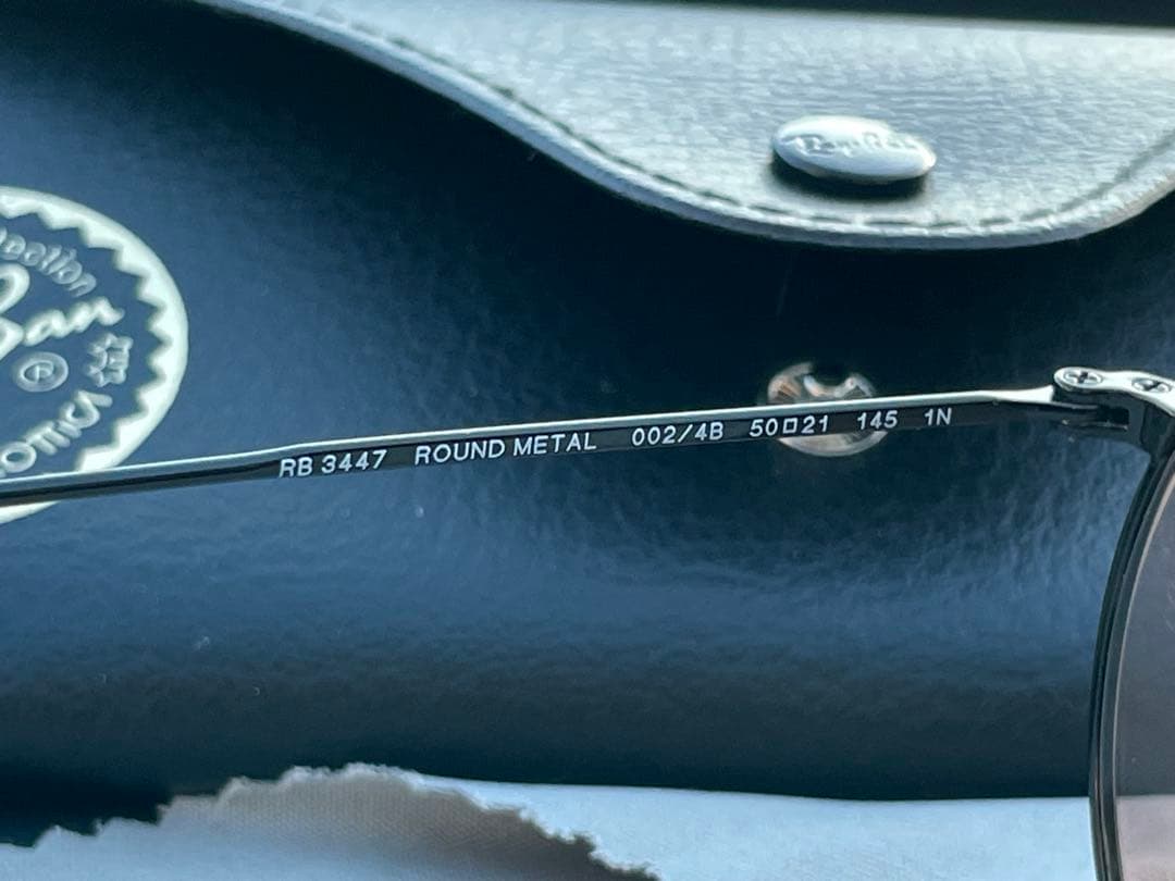 Ray-Ban ラウンドメタルサングラス ブラウンレンズ
