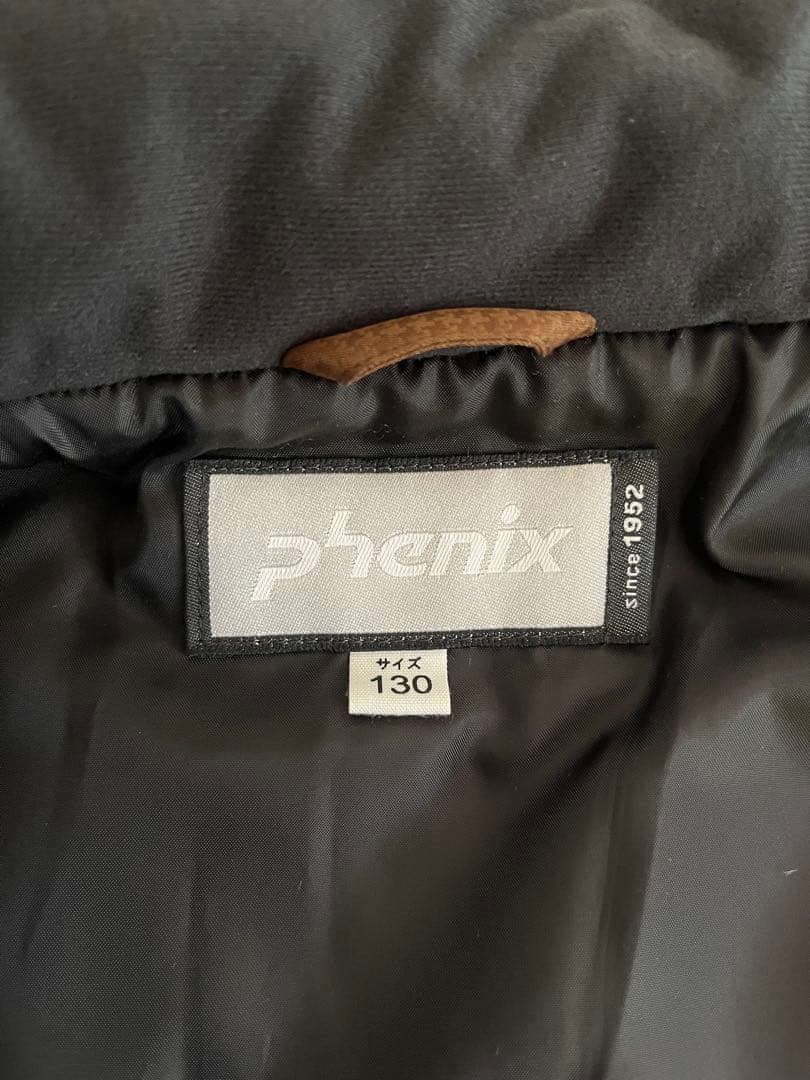 【美品】130スキー、スノーボードウェア、 phenix 雪の結晶柄