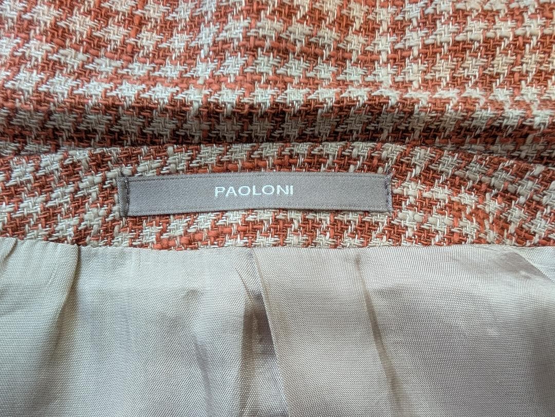 Paoloni サンプル品 極美品 希少 イタリアデザイン ジャケット 50 L