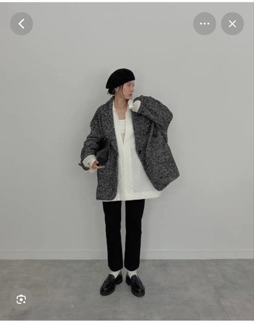 SuzuHirose×CLANE MIX COLOR OVER COAT クラネ