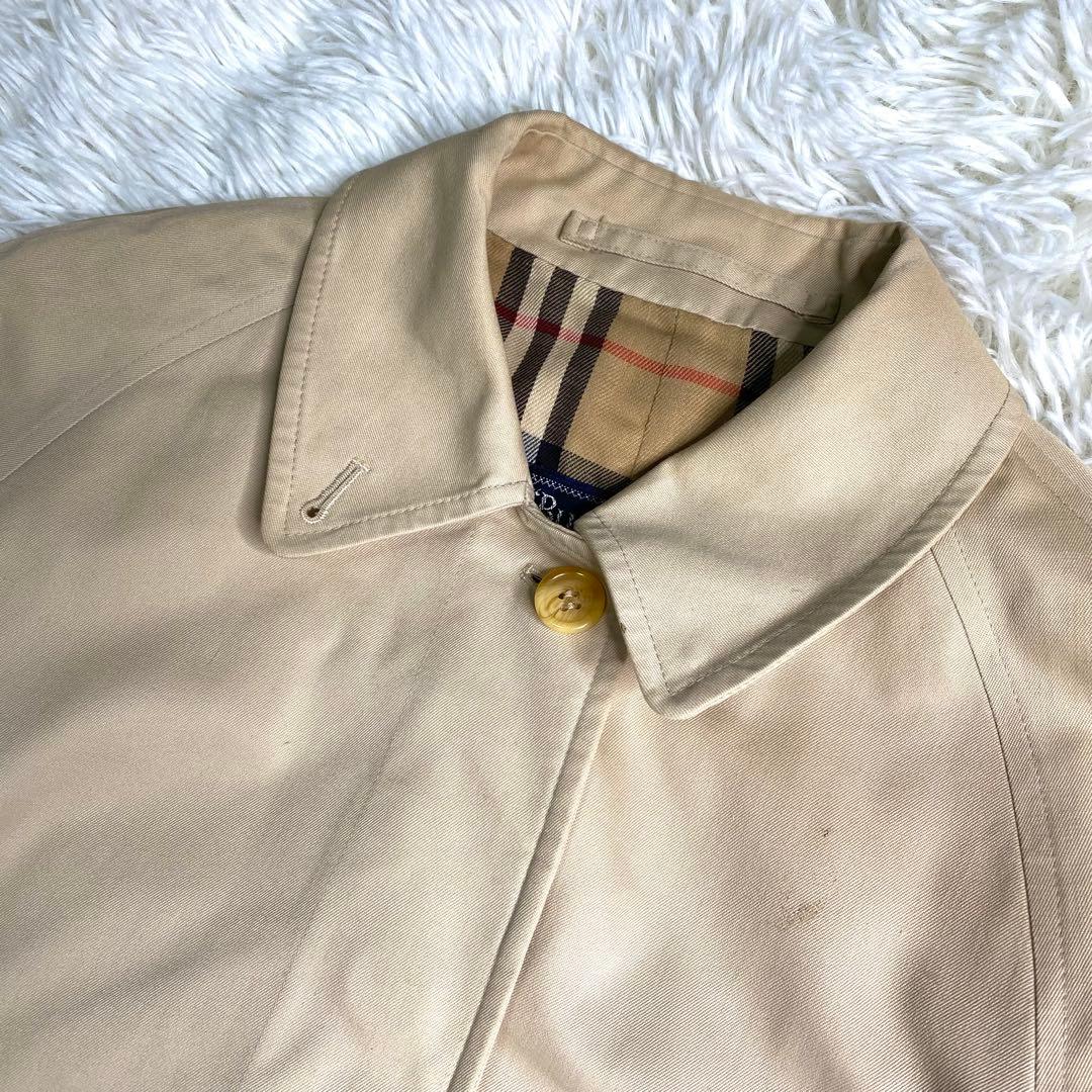 Burberry ステンカラーコート ノバチェック 英国製 レディース M