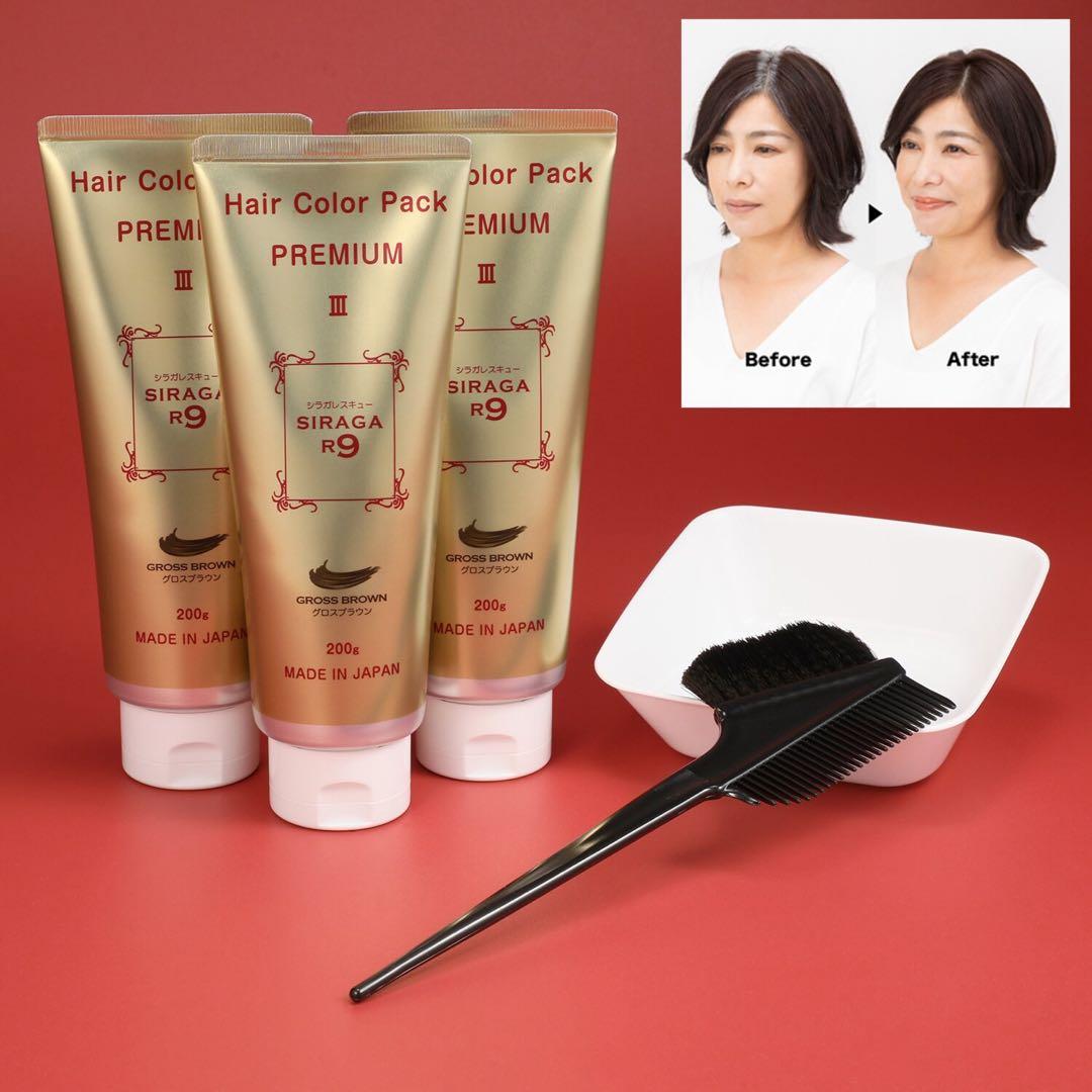 シラガレスキュー ヘアカラーパック プレミアムⅢ 200ｇ 2本セット