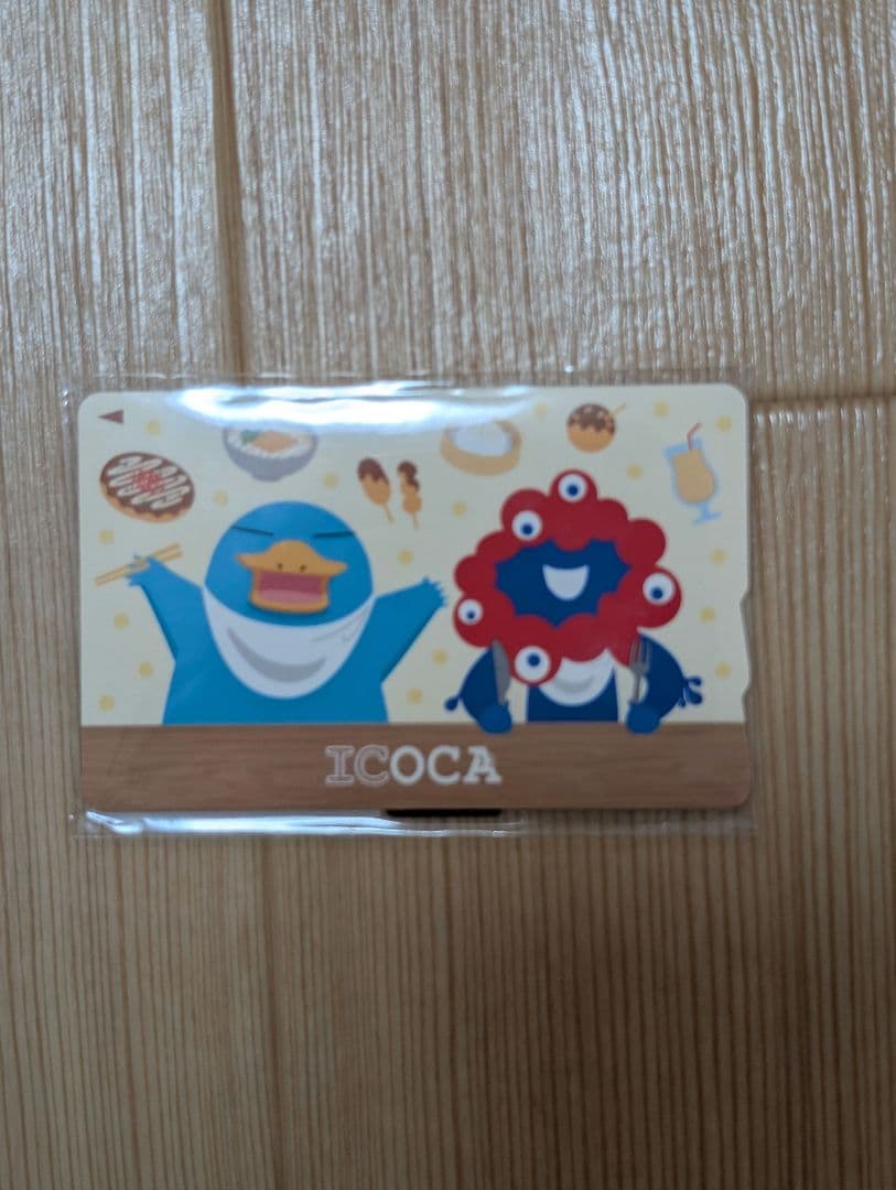 万博 ミャクミャク ICOCAと木製 パスケースのセット