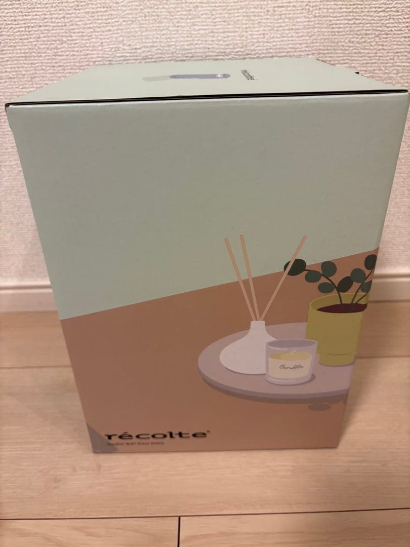 recolte レコルト ダブルウォールガラスケトル ペールブルー 電気ケトル