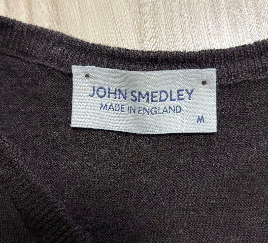 JOHN SMEDLEY ストライプカーディガン アンサンブル