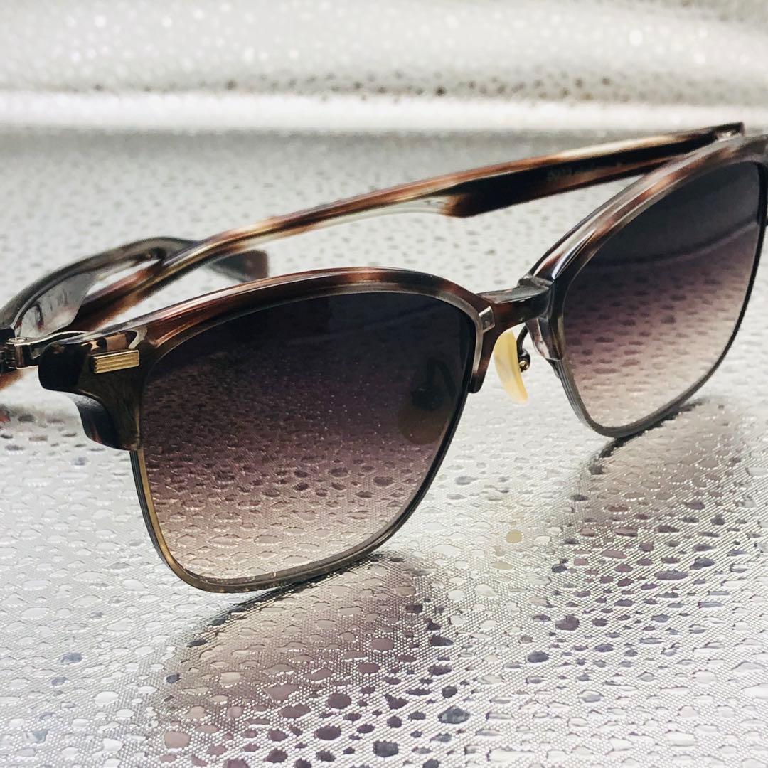 【極美品】999.9 feelsun F-03M サングラス べっ甲 ブラウン
