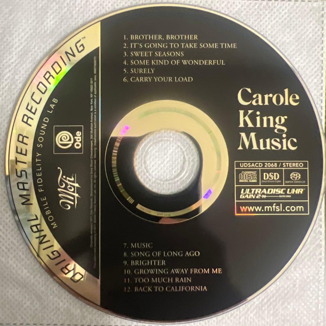 洋楽 Carole King Music Mobile Fidelity SACD
