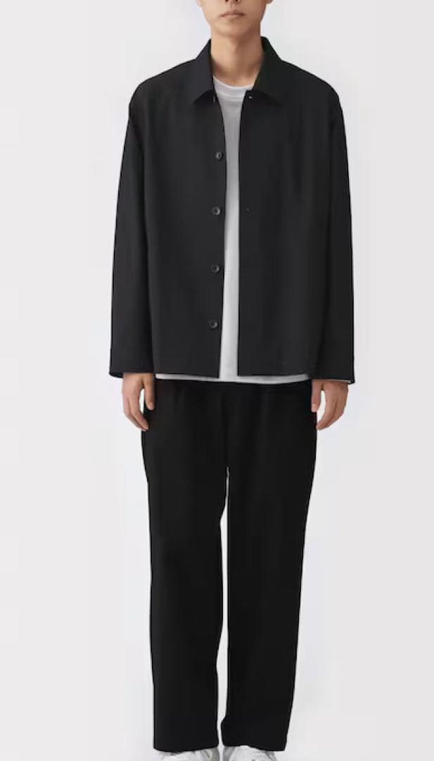 新品　無印良品　muji 紳士　乾きやすいブルゾン Ｍ 黒 ブラック　ジャケット