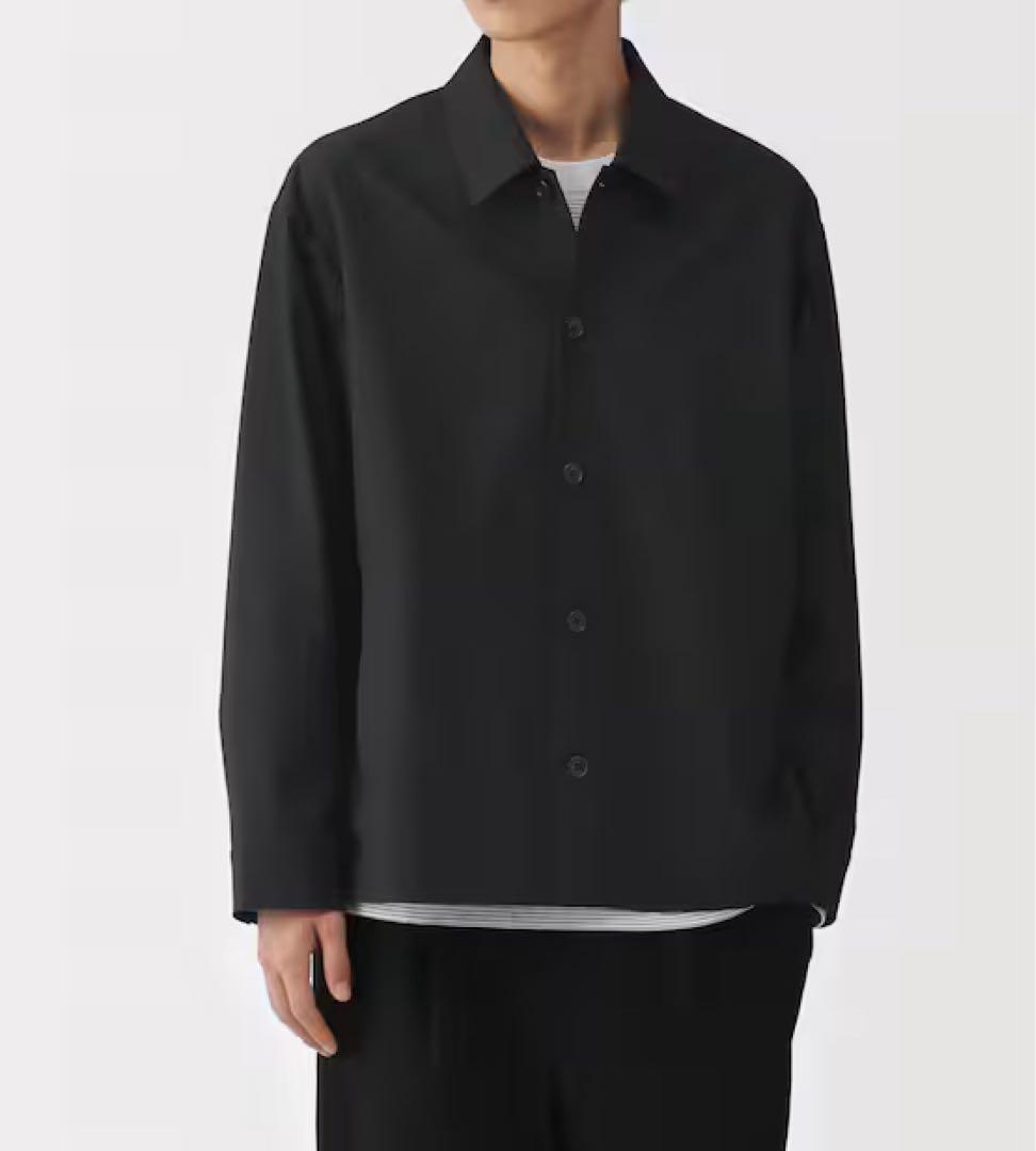 新品　無印良品　muji 紳士　乾きやすいブルゾン Ｍ 黒 ブラック　ジャケット