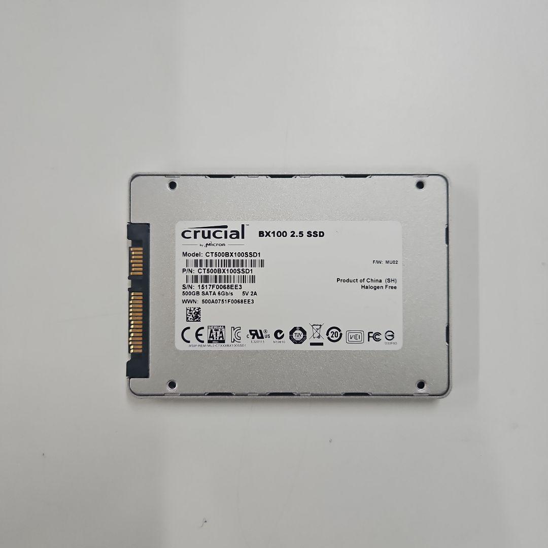 crucial BX100 500GB 2.5インチSSD