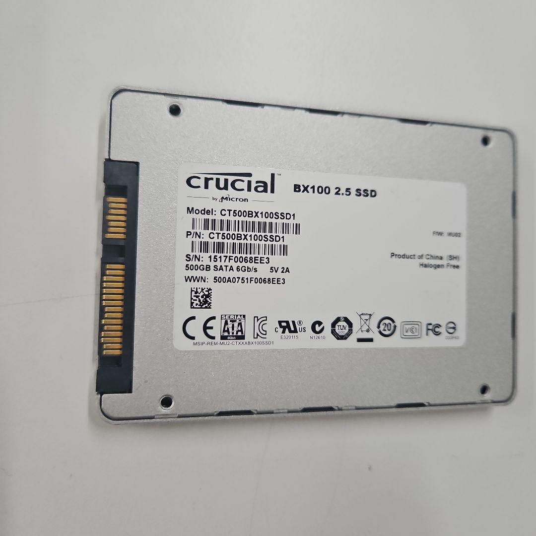 crucial BX100 500GB 2.5インチSSD