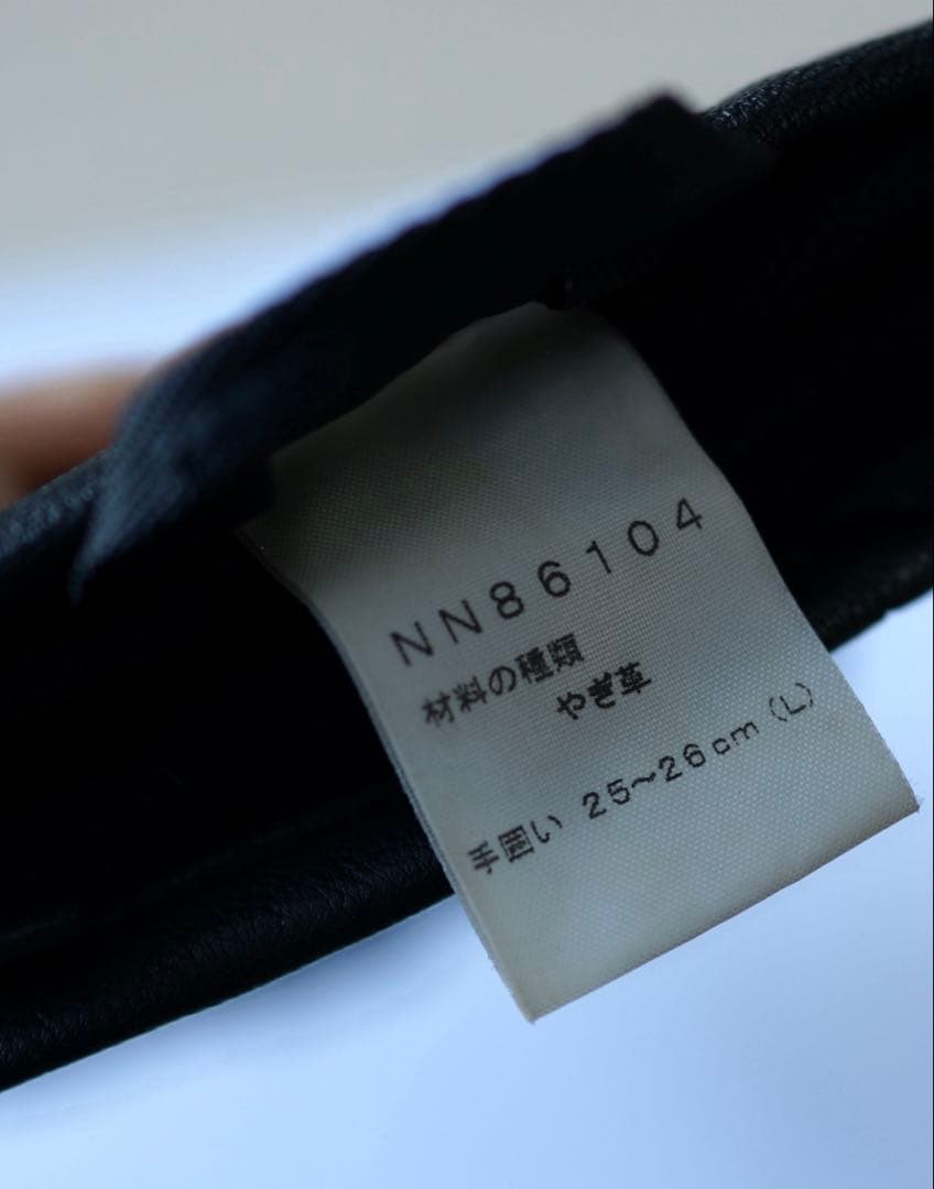 THE NORTH FACE　レザー手袋　黒　Lサイズ
