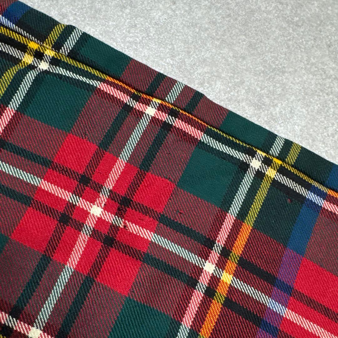 訳あり COMME des GARCONS チェック ウール ストレートパンツ