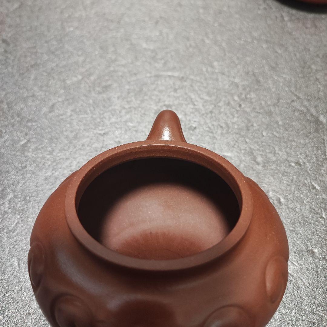 急須　朱泥　唐物　紫砂　茶道具　底刻有　中国宜興