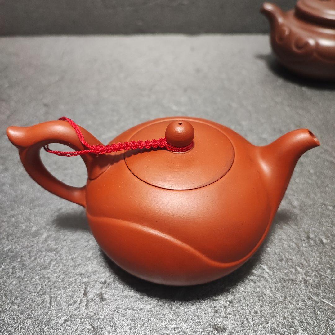 急須　朱泥　唐物　紫砂　茶道具　底刻有　中国宜興
