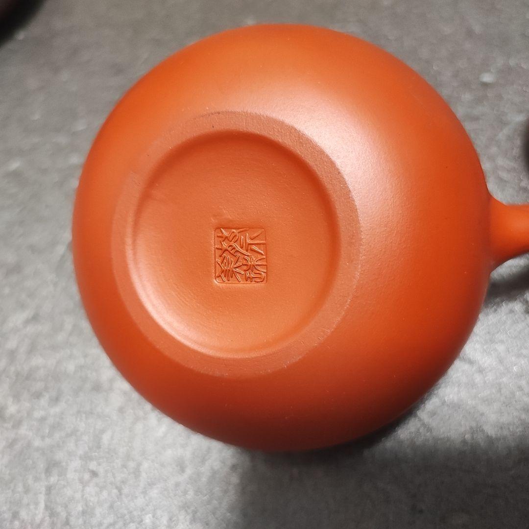 急須　朱泥　唐物　紫砂　茶道具　底刻有　中国宜興