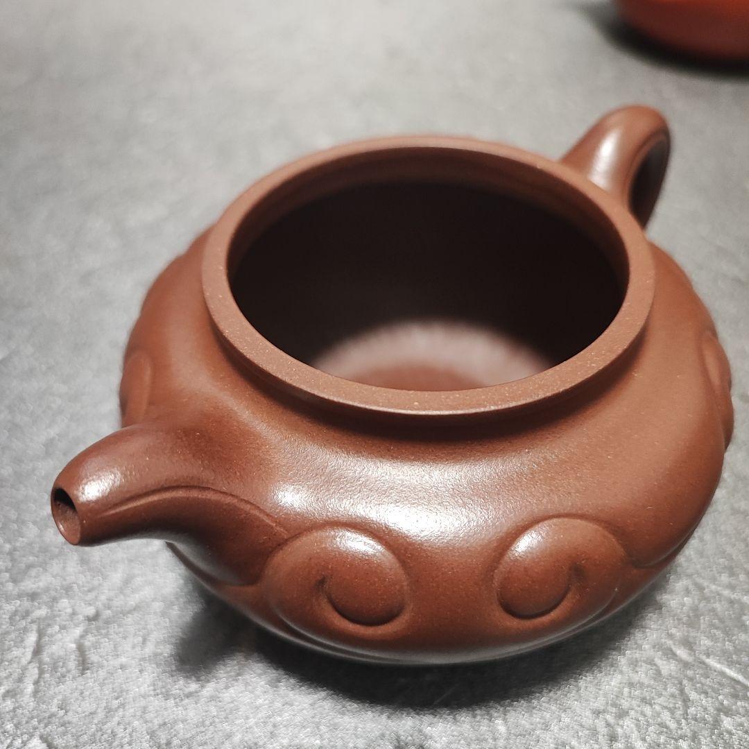 急須　朱泥　唐物　紫砂　茶道具　底刻有　中国宜興