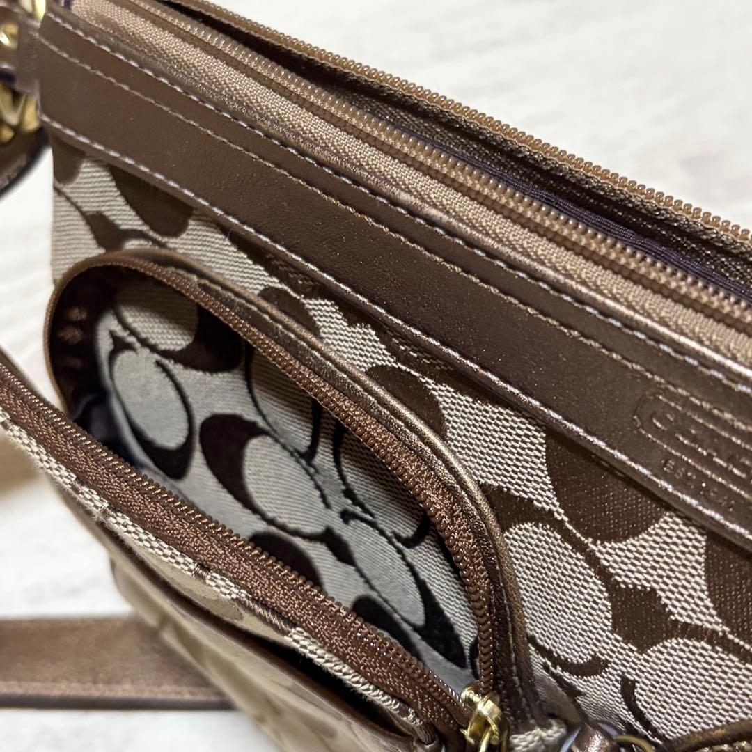 COACH コーチ ブラウン ボディバッグ ショルダーバッグ