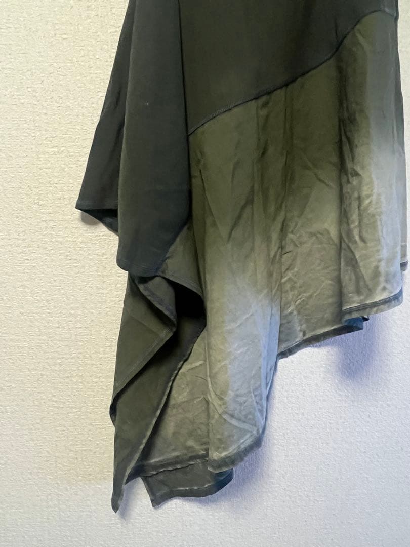 ディーゼル25SSアシンメトリーマキシスカートカーキXSサイズ