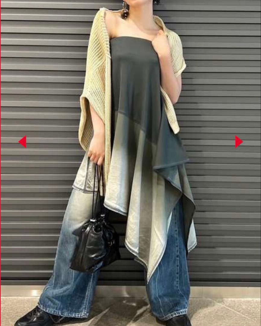 ディーゼル25SSアシンメトリーマキシスカートカーキXSサイズ