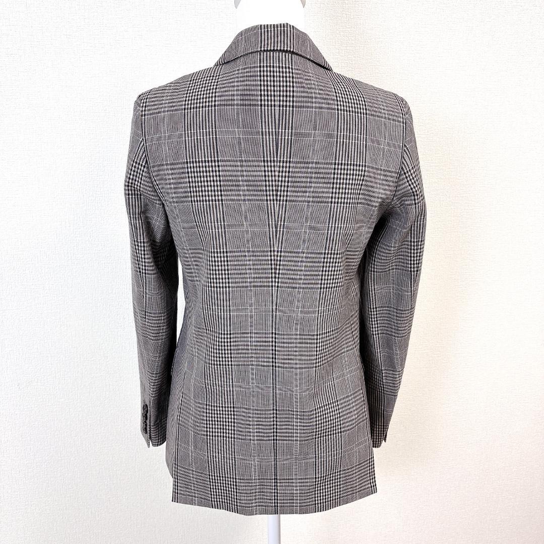 美品】 UNITED ARROWS ロングダブルジャケット 34 グレンチェック