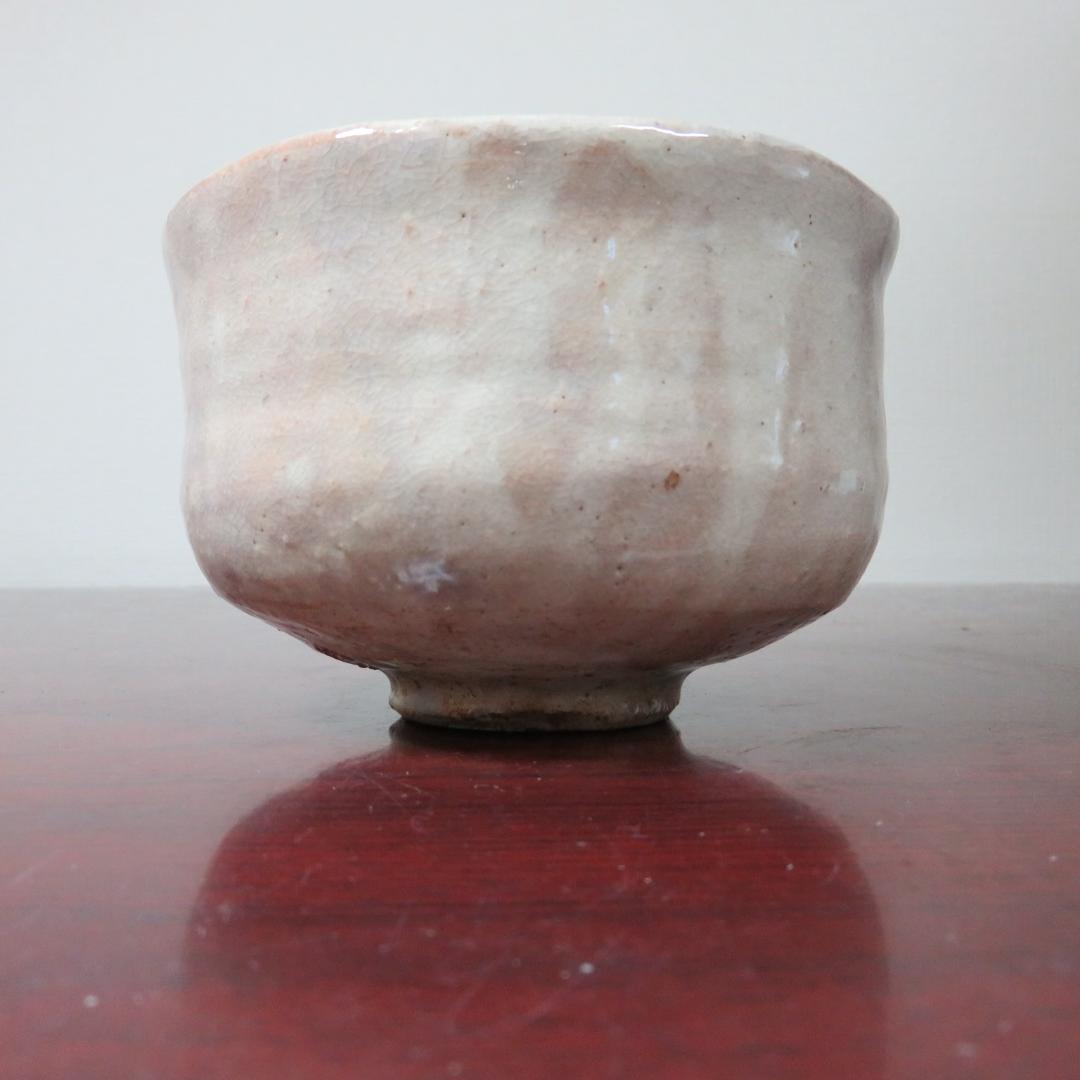 茶碗 茶道具 茶器 萩焼 銘 灰色 白釉 掛釉