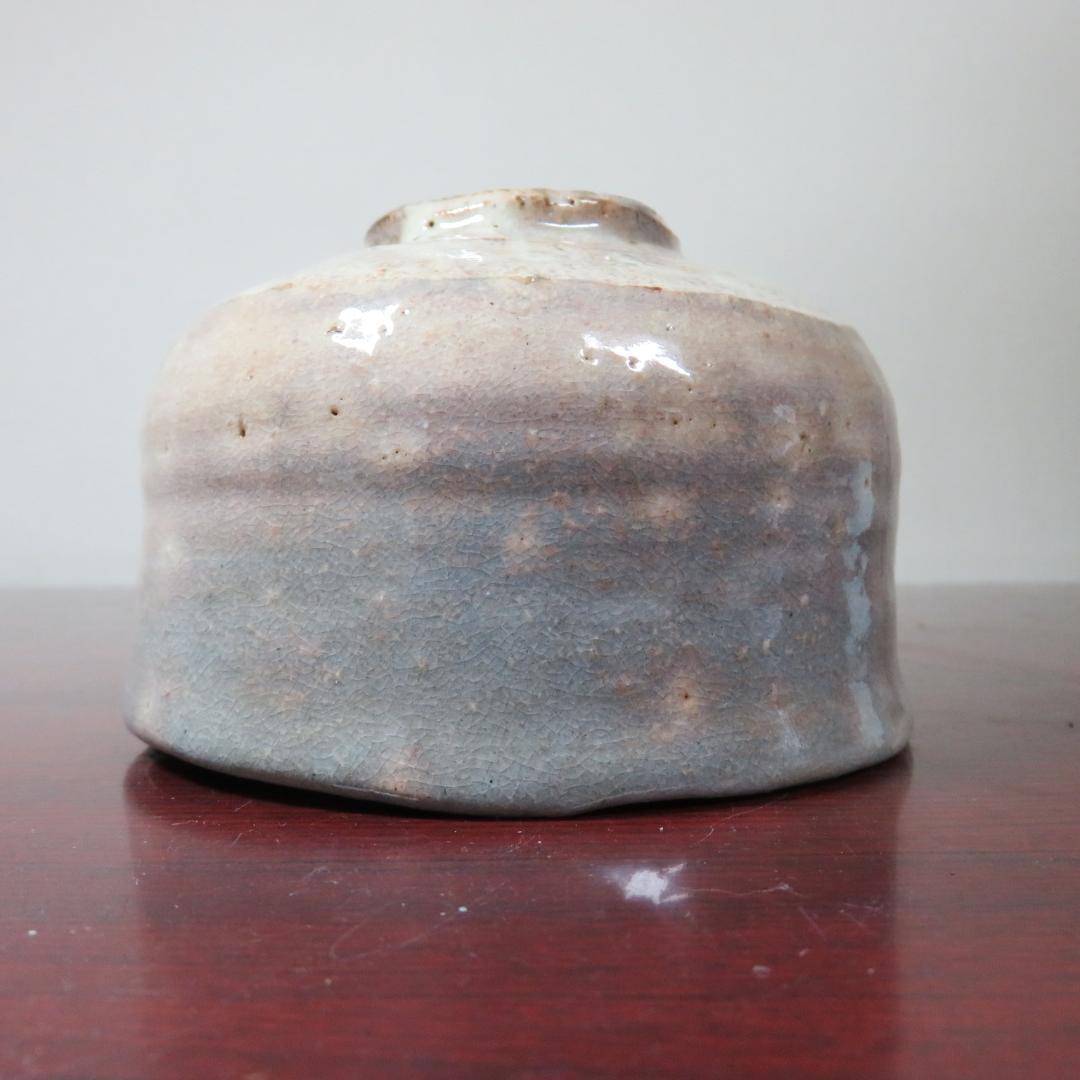 茶碗 茶道具 茶器 萩焼 銘 灰色 白釉 掛釉