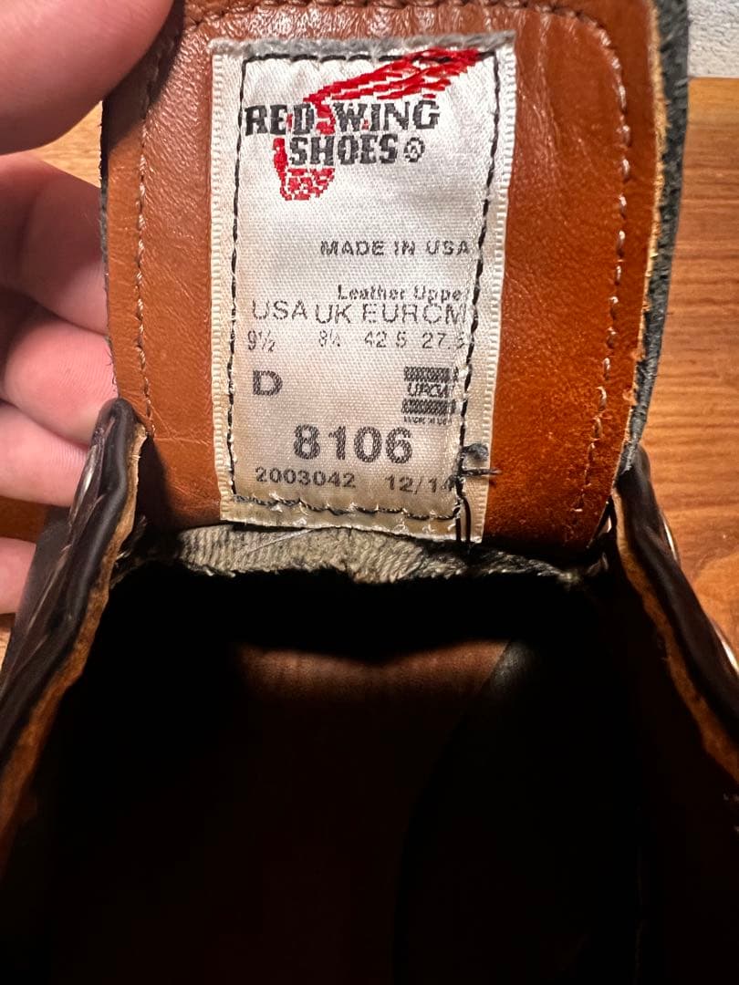 REDWING CLASSIC OXFORD 8106 27.5㎝ US9.5