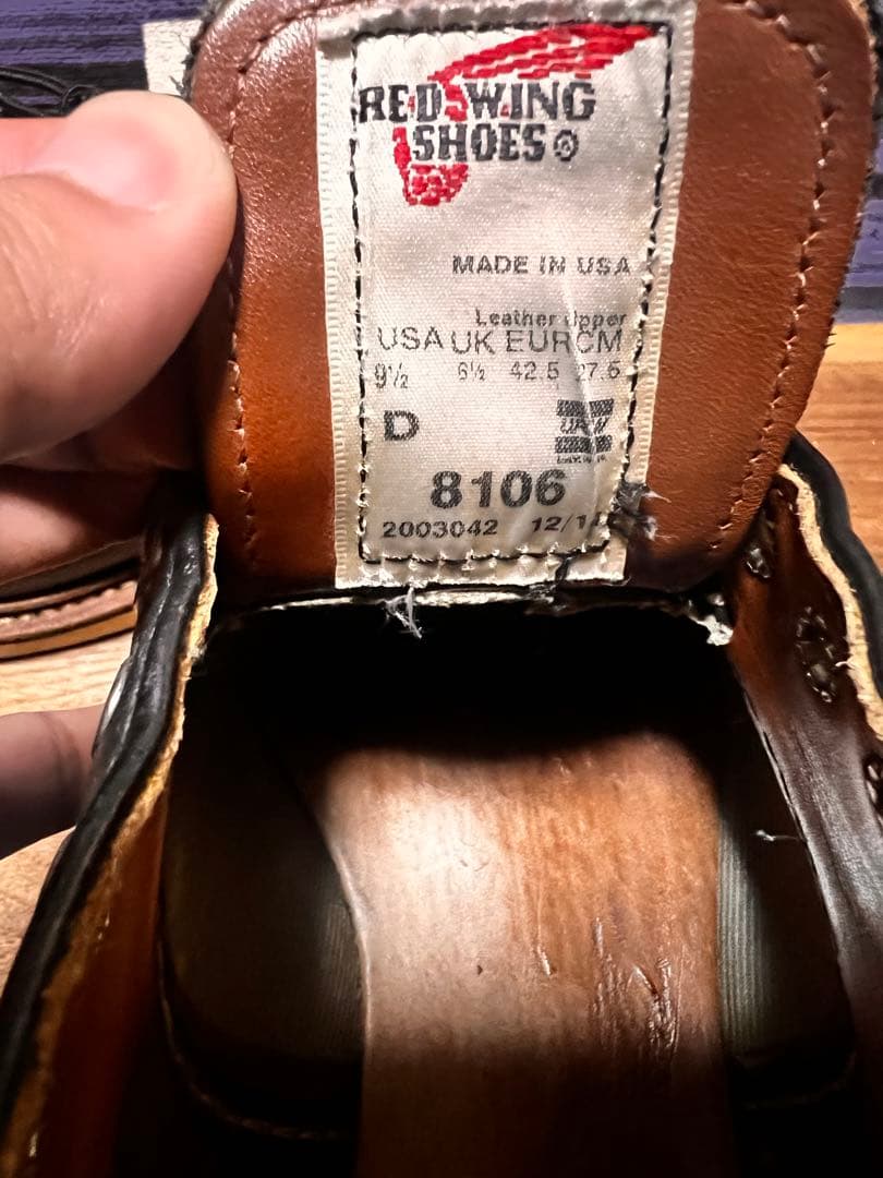 REDWING CLASSIC OXFORD 8106 27.5㎝ US9.5